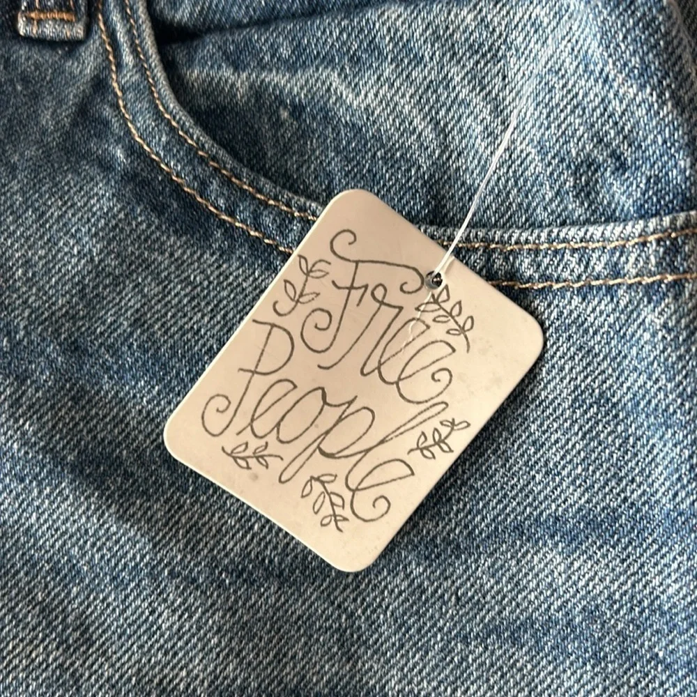 Free People Maverick jean denim skirt size 24 NWT
